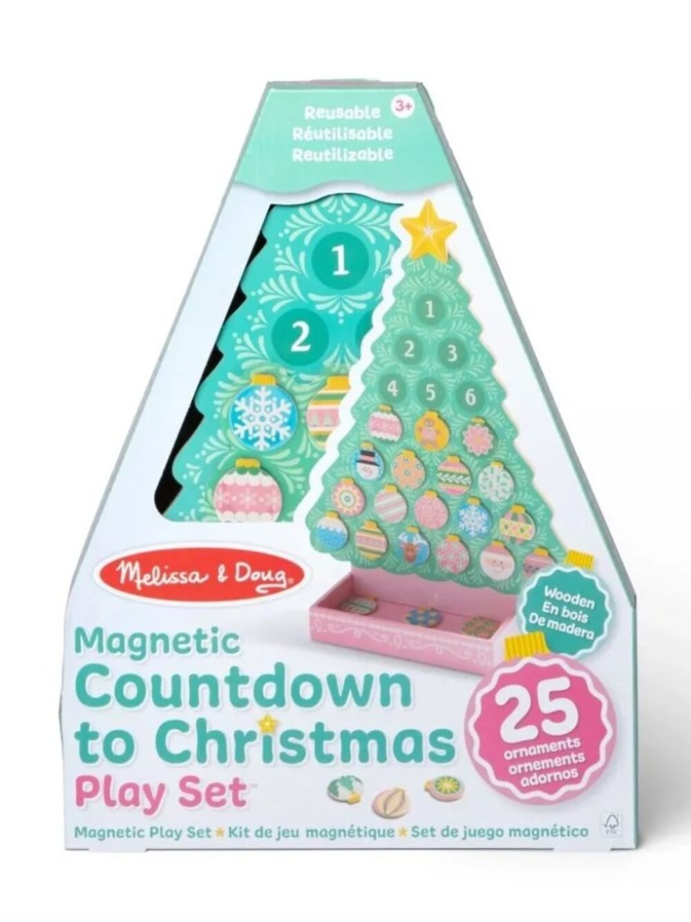 Set of 2  Melissa & Doug Countdown to Christmas  Advent Calendar Trees
